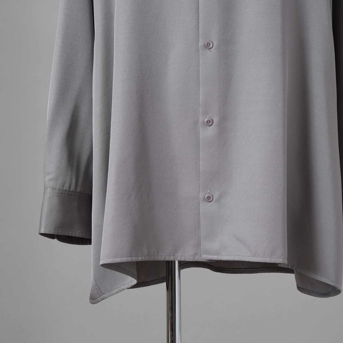 th products TARO HORIUCHI タロウ ホリウチ / 美品 Oversized Shirt ウールシルク オーバーサイズシャツ 長袖シャツ / 2201-SH05-M104 / size S (GRAY) 352123-in-ue