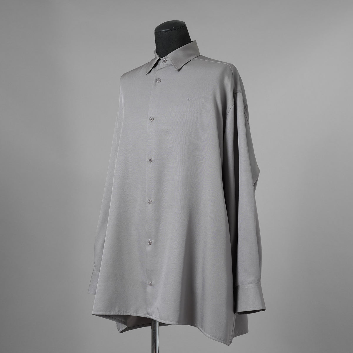 th products TARO HORIUCHI タロウ ホリウチ / 美品 Oversized Shirt ウールシルク オーバーサイズシャツ 長袖シャツ / 2201-SH05-M104 / size S (GRAY) 352123-in-ue