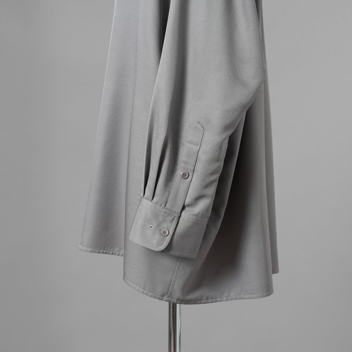 th products TARO HORIUCHI タロウ ホリウチ / 美品 Oversized Shirt ウールシルク オーバーサイズシャツ 長袖シャツ / 2201-SH05-M104 / size S (GRAY) 352123-in-ue