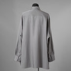 th products TARO HORIUCHI タロウ ホリウチ / 美品 Oversized Shirt ウールシルク オーバーサイズシャツ 長袖シャツ / 2201-SH05-M104 / size S (GRAY) 352123-in-ue