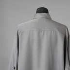 th products TARO HORIUCHI タロウ ホリウチ / 美品 Oversized Shirt ウールシルク オーバーサイズシャツ 長袖シャツ / 2201-SH05-M104 / size S (GRAY) 352123-in-ue