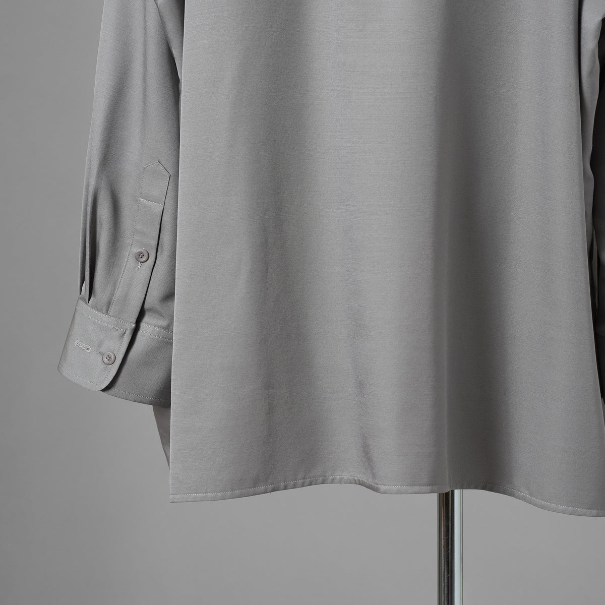 th products TARO HORIUCHI タロウ ホリウチ / 美品 Oversized Shirt ウールシルク オーバーサイズシャツ 長袖シャツ / 2201-SH05-M104 / size S (GRAY) 352123-in-ue