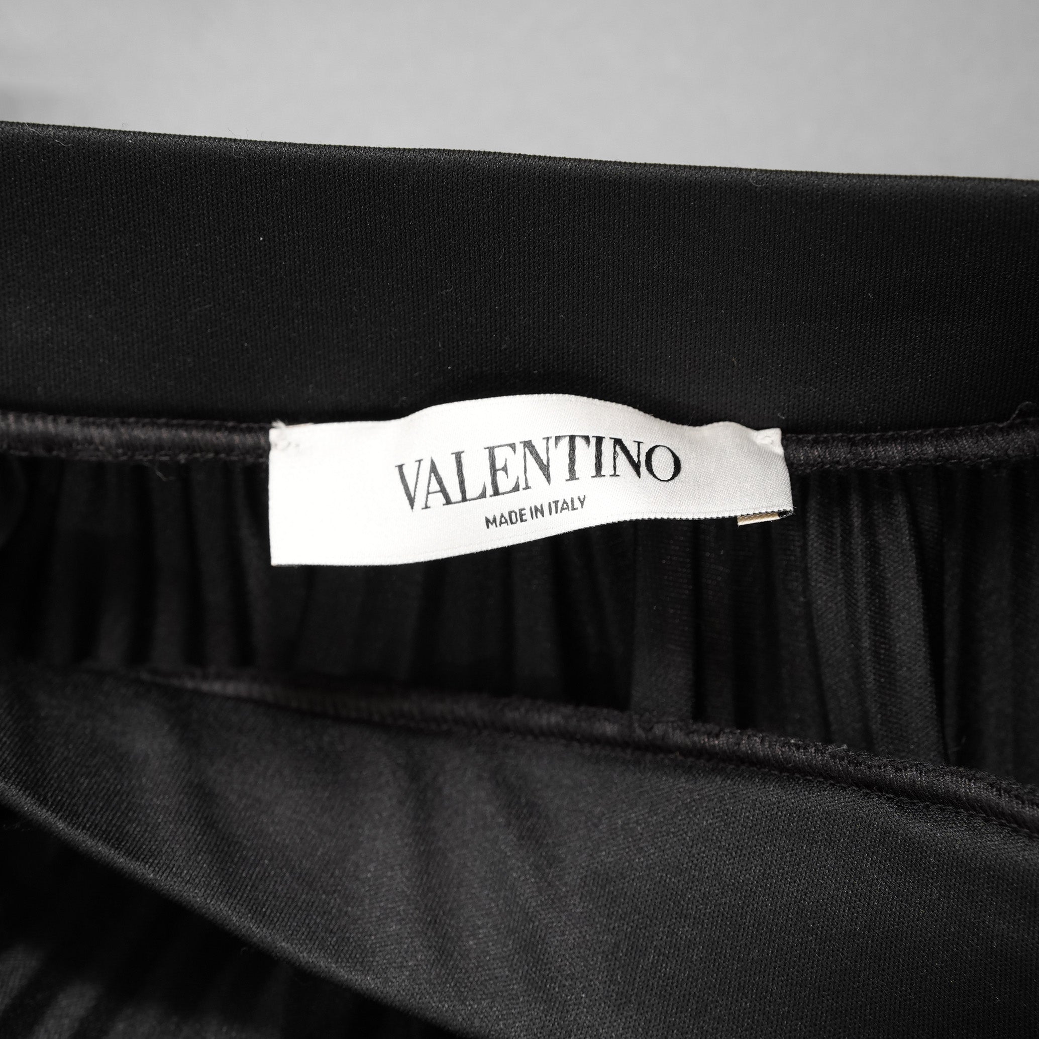 VALENTINO ヴァレンティノ / 美品 21SS VLTNロゴ プリーツ＆レース スカート / VB3MD02T668 / size XS (BLACK) レディース