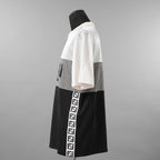 FENDI フェンディ / 美品 22SS テクニカルメッシュ FF柄 サイドテープ ロゴ 半袖TシャツFAF649AL49 / size L (WHITE x BLACK)