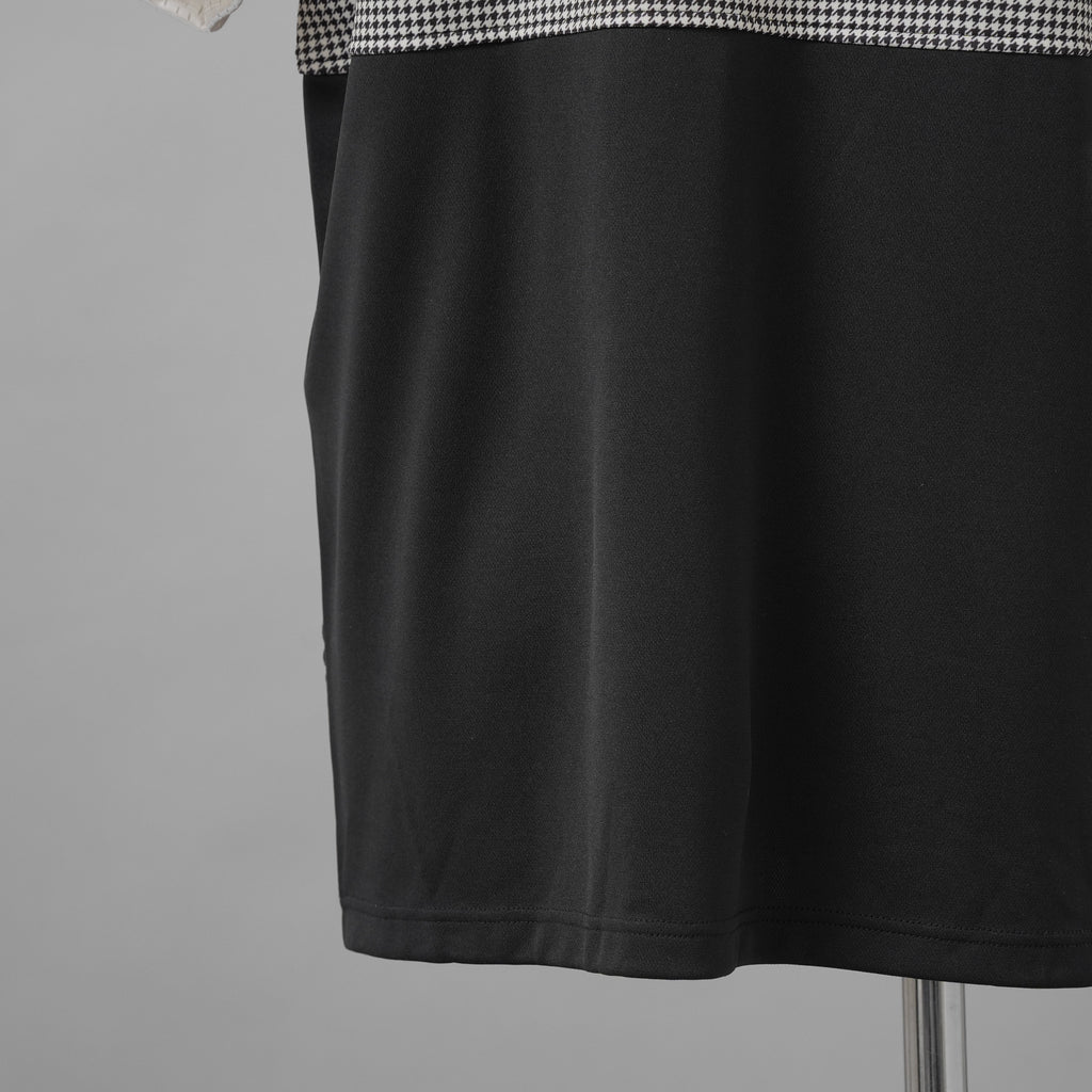 FENDI フェンディ / 美品 22SS テクニカルメッシュ FF柄 サイドテープ ロゴ 半袖Tシャツ / FAF649AL49 / size L (WHITE x BLACK)