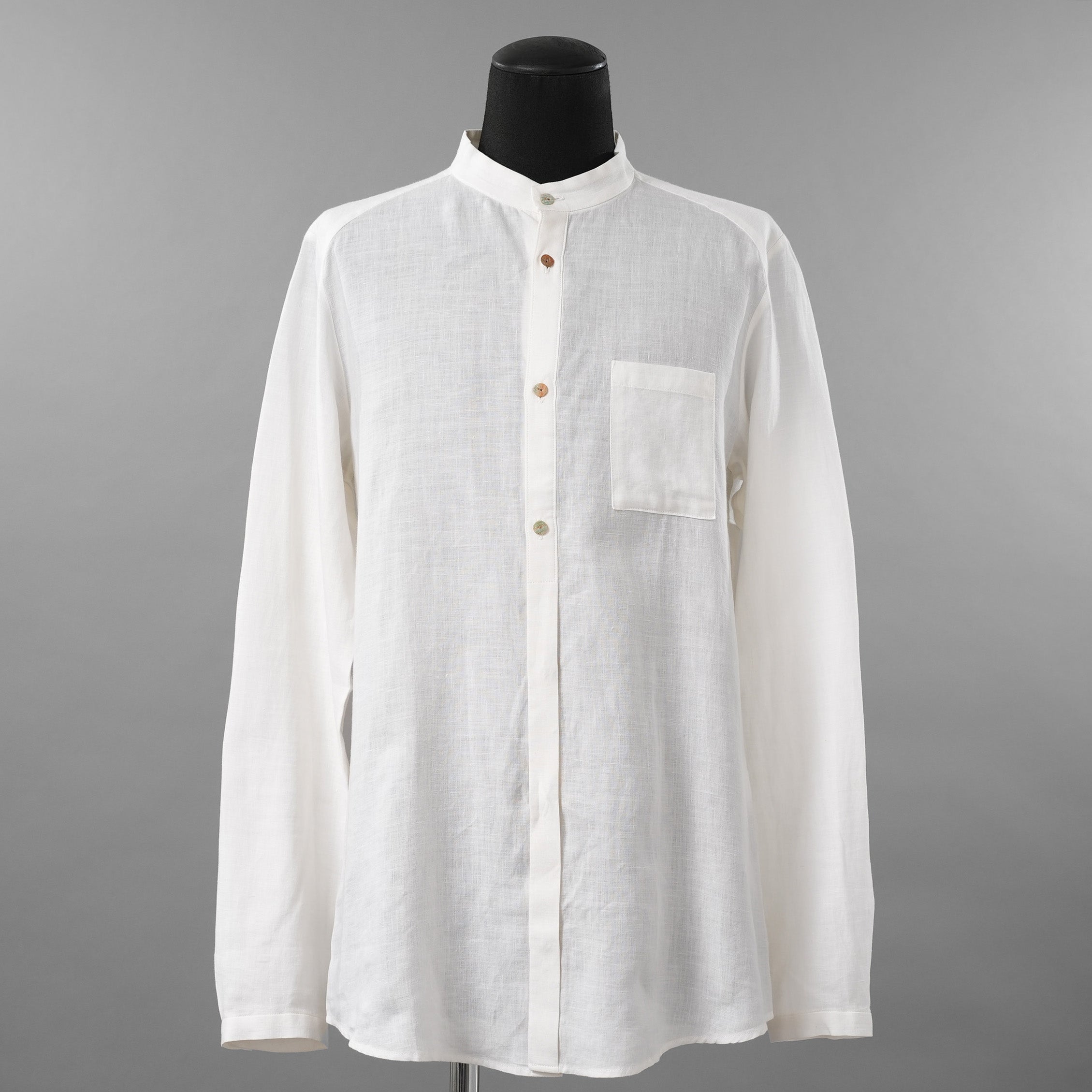 individual sentiments インディビジュアルセンチメンツ / 22SS LINEN L/S SHIRTS / 長袖シャツ / SH51-LI12 /size 2 (WHITE)