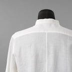 individual sentiments インディビジュアルセンチメンツ / 22SS LINEN L/S SHIRTS / 長袖シャツ / SH51-LI12 /size 2 (WHITE)