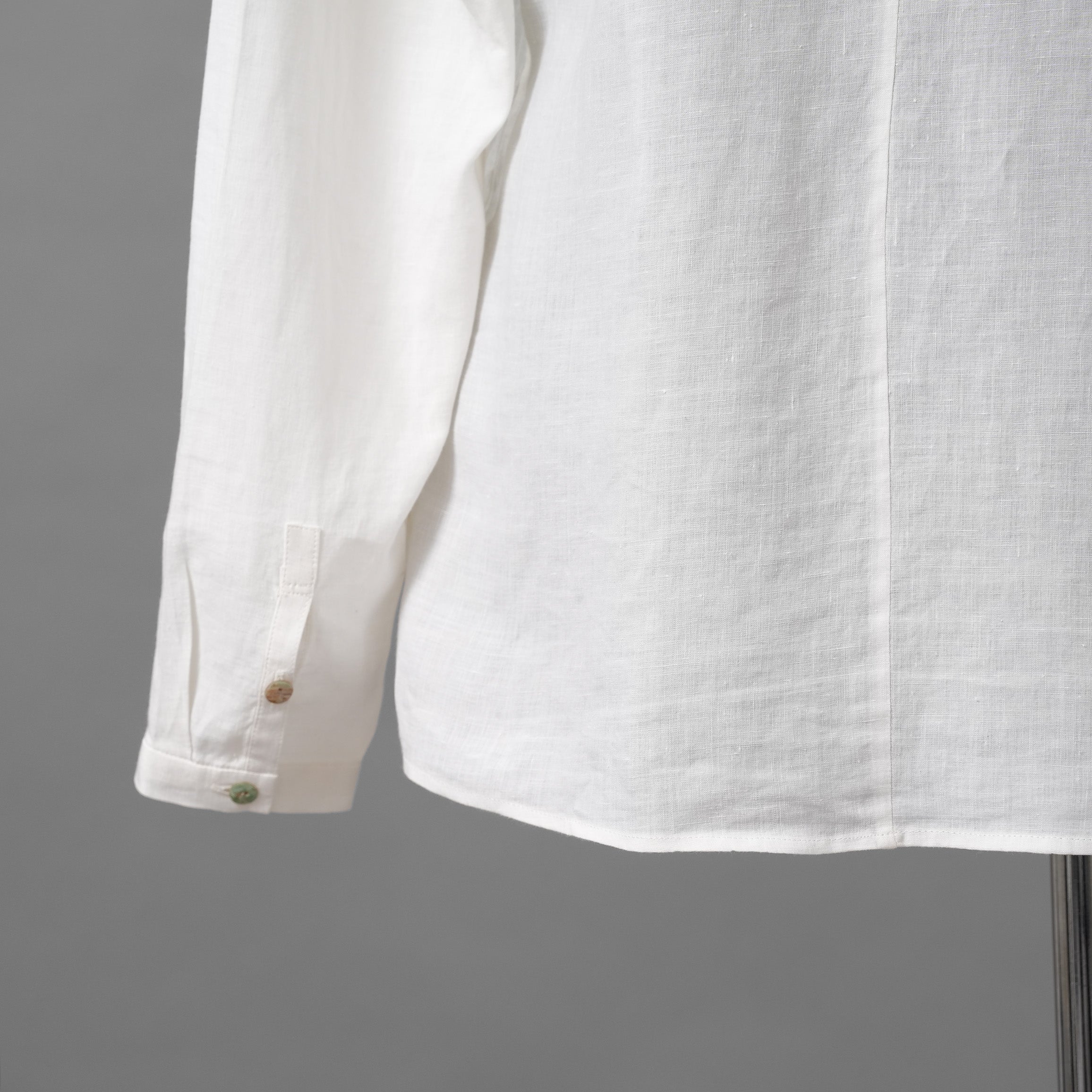 individual sentiments インディビジュアルセンチメンツ / 22SS LINEN L/S SHIRTS / 長袖シャツ / SH51-LI12 /size 2 (WHITE)