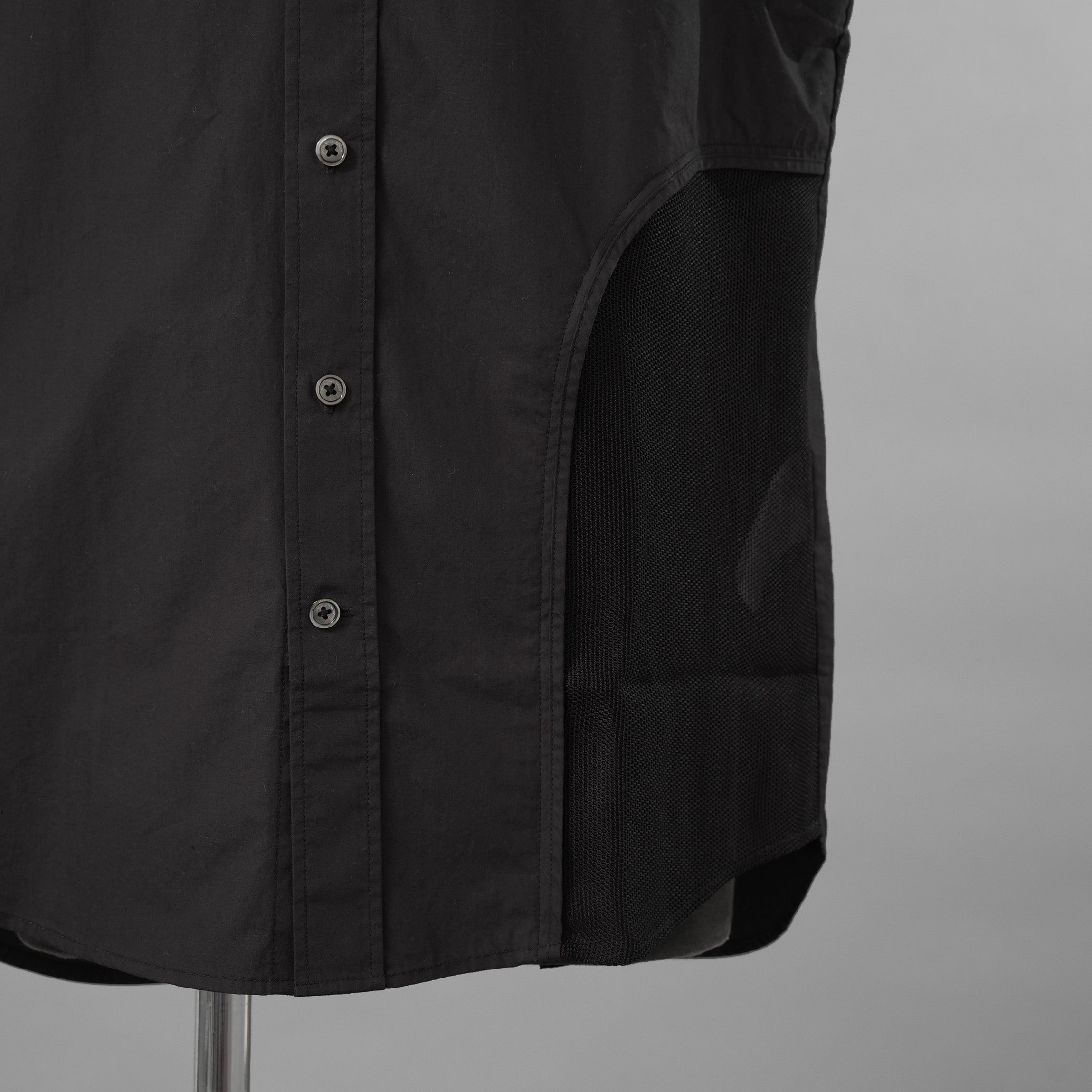 Feng Chen Wang フェンチェンワン / 美品 20AW パッチワーク ノースリーブ シャツ / FUS17SR08 / size XS (BLACK)