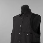 Feng Chen Wang フェンチェンワン / 美品 20AW パッチワーク ノースリーブ シャツ / FUS17SR08 / size XS (BLACK)
