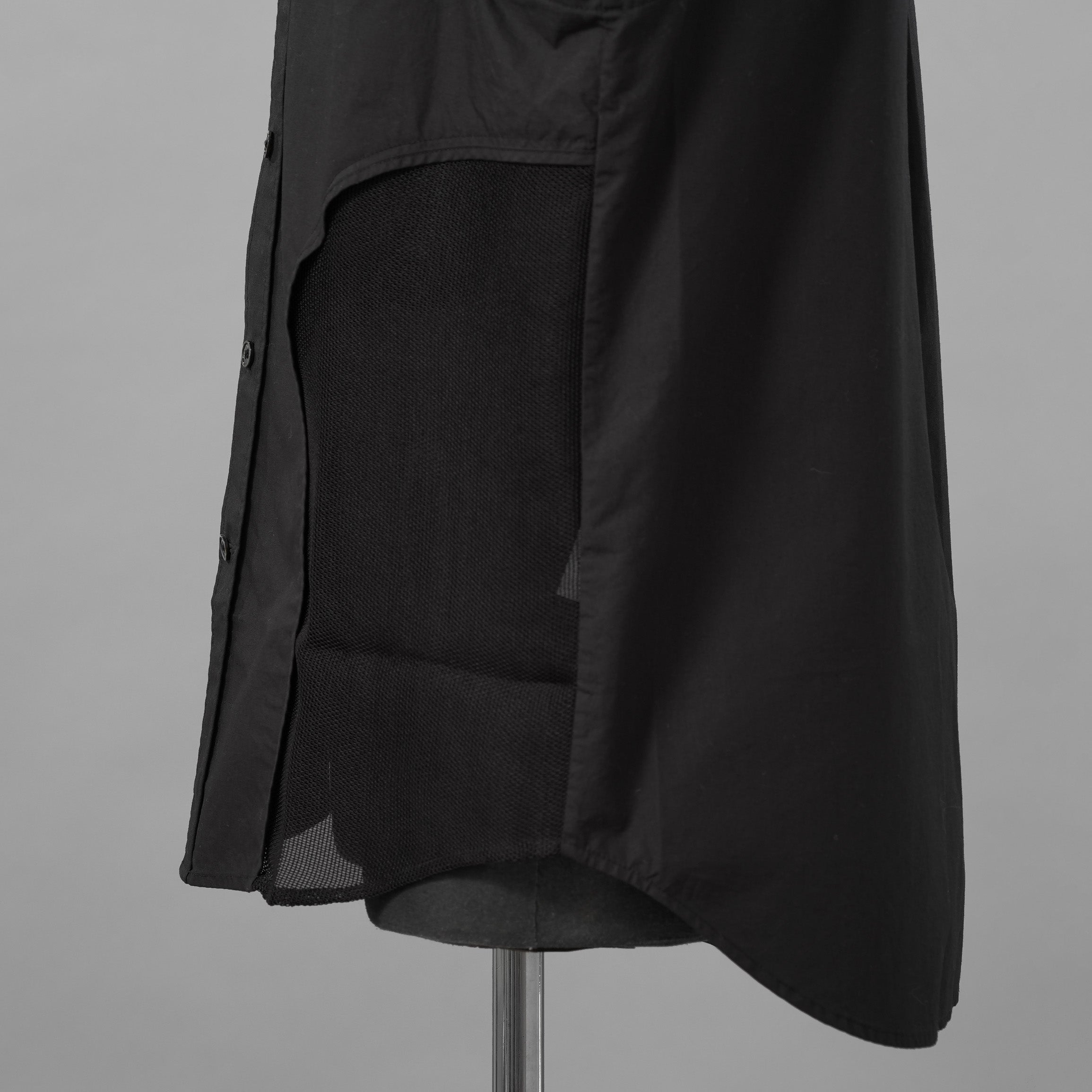 Feng Chen Wang フェンチェンワン / 美品 20AW パッチワーク ノースリーブ シャツ / FUS17SR08 / size XS (BLACK)