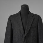 LANVIN collection ランバンコレクション / 美品 ウールシルク ツイード ストレッチ テーラードジャケット アウター / LA-IS-30256 / size 50 (CHARCOAL) 352126-in-ue