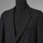 LANVIN collection ランバンコレクション / 美品 ウールシルク ツイード ストレッチ テーラードジャケット アウター / LA-IS-30256 / size 50 (CHARCOAL) 352126-in-ue