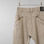 DEVOA デヴォア / 美品 21SS PTA-SDS. Slim Pants 8oz Denim Vintage Wash 製品染 デニム パンツ / size 1 (MUD BEIGE)
