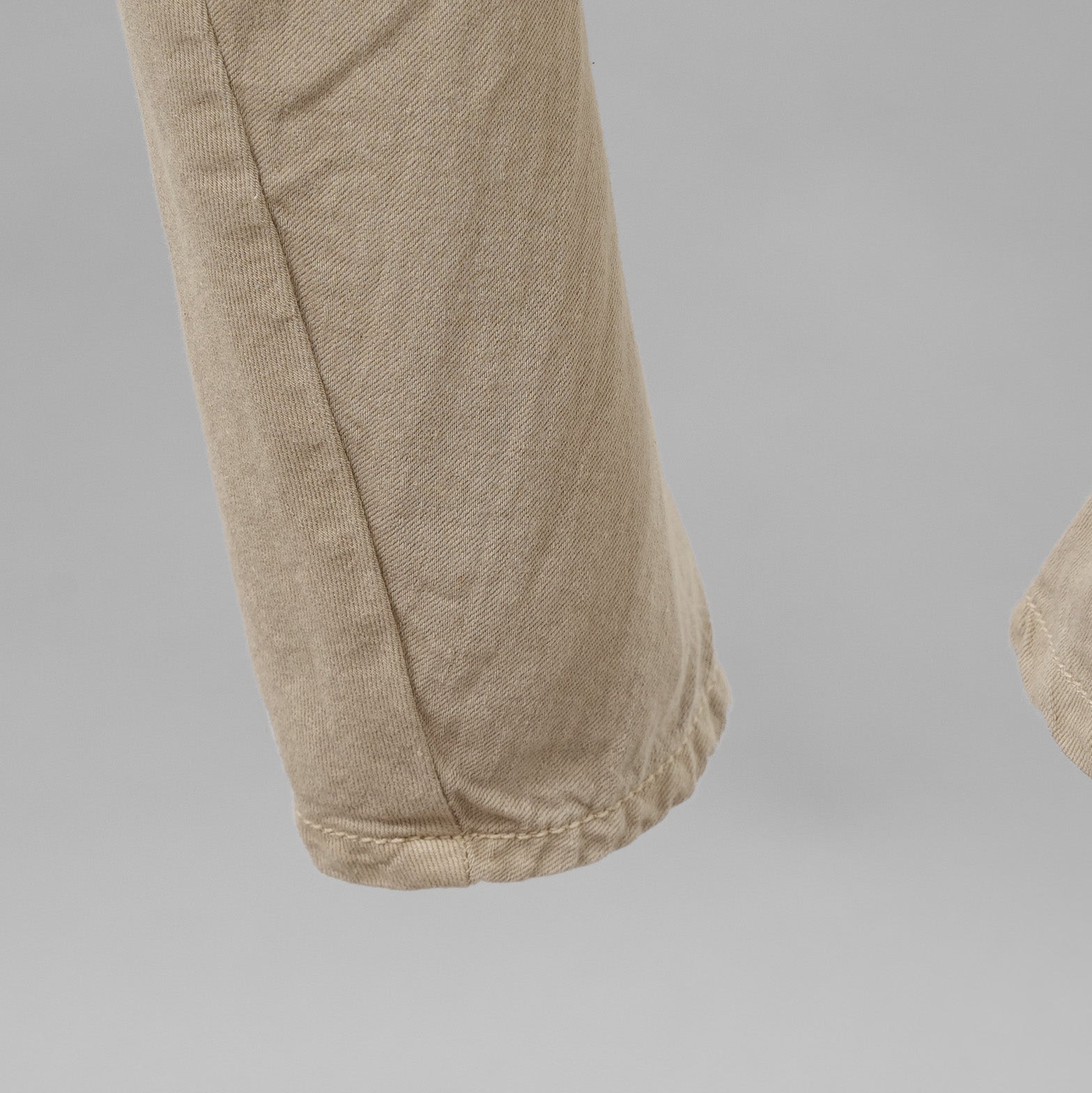 DEVOA デヴォア / 美品 21SS PTA-SDS. Slim Pants 8oz Denim Vintage Wash 製品染 デニム パンツ / size 1 (MUD BEIGE)