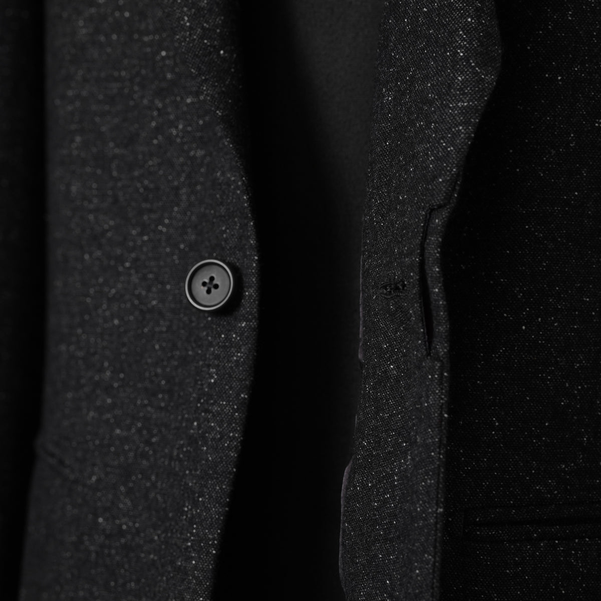 LANVIN collection ランバンコレクション / 美品 ウールシルク ツイード ストレッチ テーラードジャケット アウター / LA-IS-30256 / size 50 (CHARCOAL) 352126-in-ue