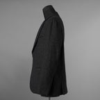 LANVIN collection ランバンコレクション / 美品 ウールシルク ツイード ストレッチ テーラードジャケット アウター / LA-IS-30256 / size 50 (CHARCOAL) 352126-in-ue