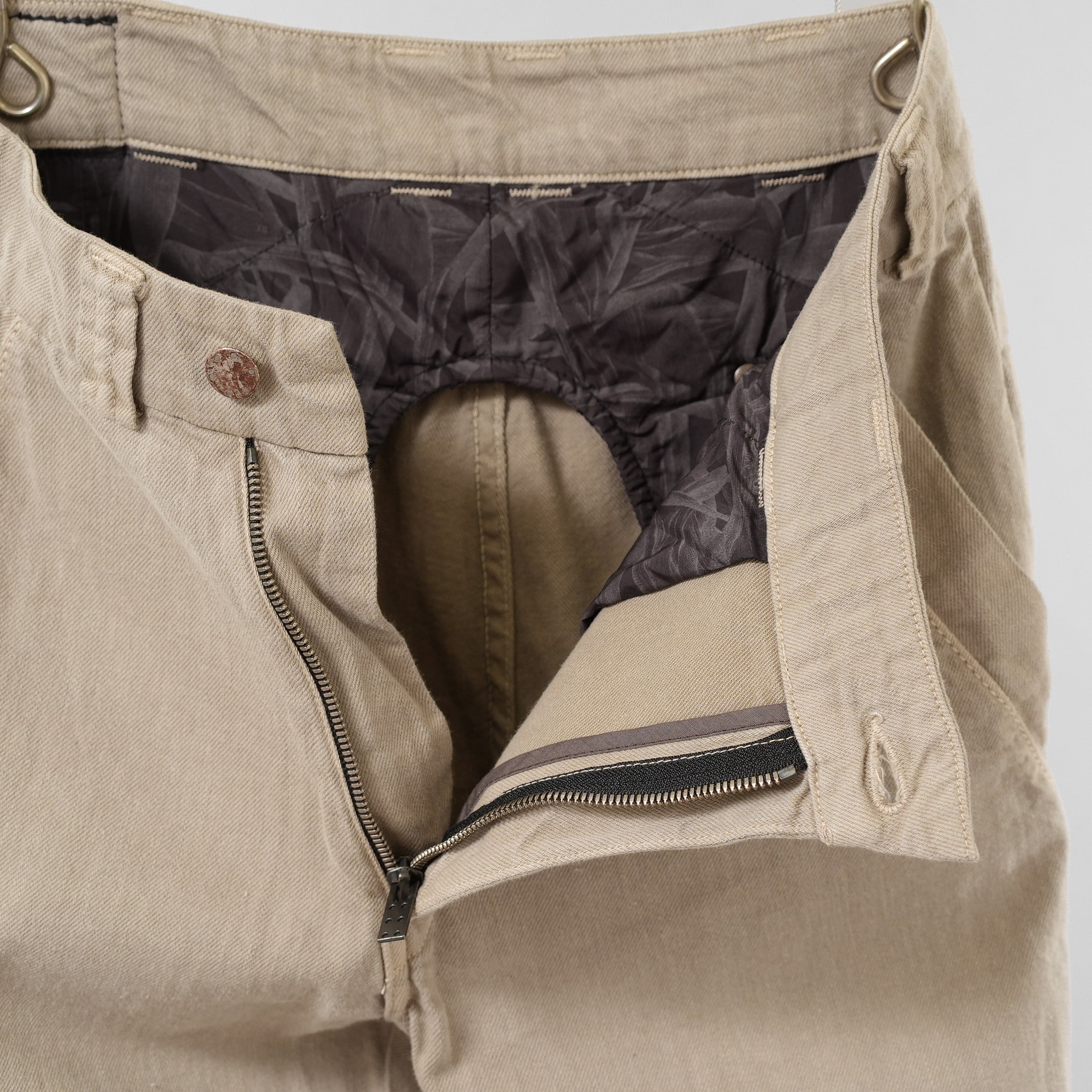 DEVOA デヴォア / 美品 21SS PTA-SDS. Slim Pants 8oz Denim Vintage Wash 製品染 デニム パンツ / size 1 (MUD BEIGE)