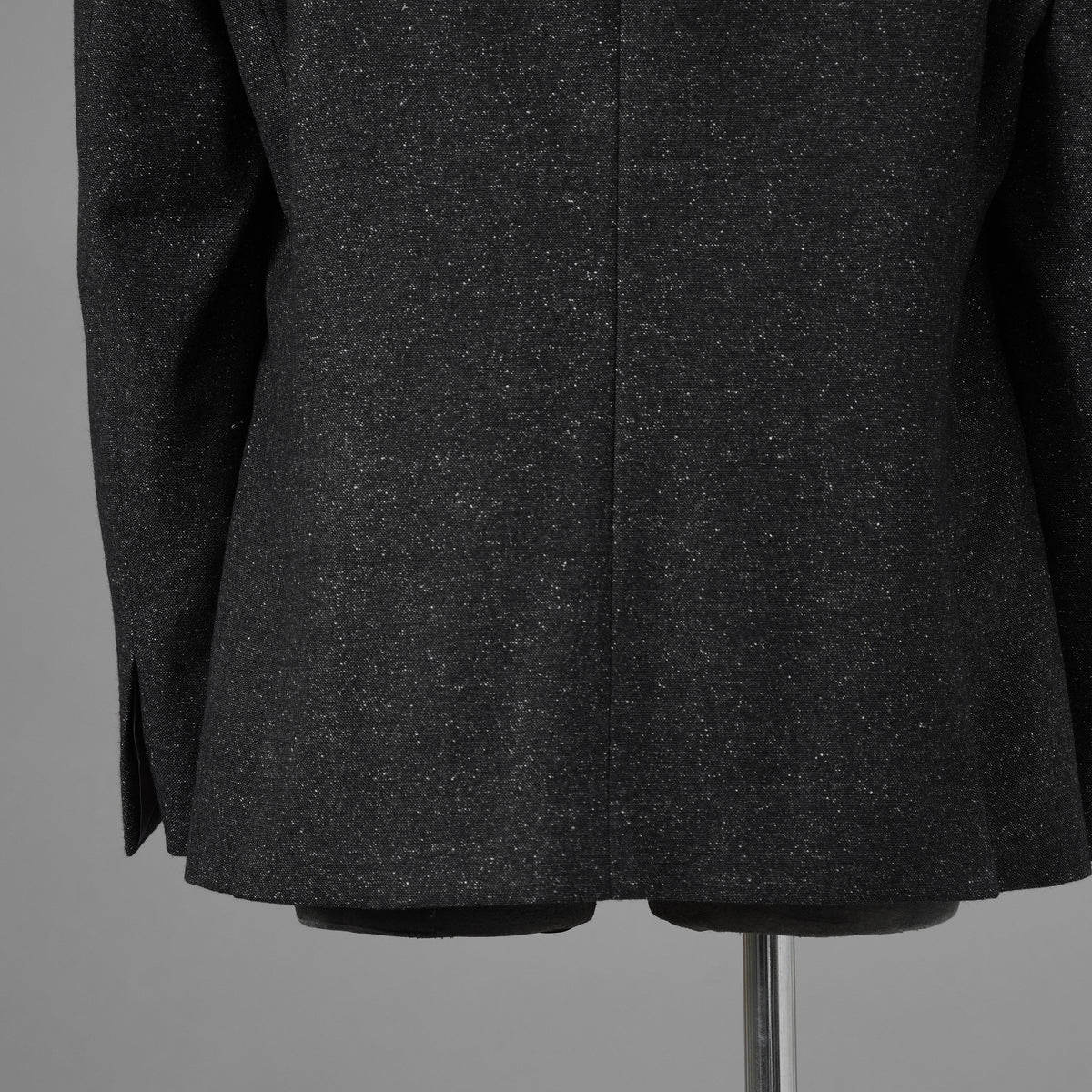 LANVIN collection ランバンコレクション / 美品 ウールシルク ツイード ストレッチ テーラードジャケット アウター / LA-IS-30256 / size 50 (CHARCOAL) 352126-in-ue