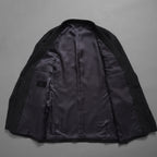 LANVIN collection ランバンコレクション / 美品 ウールシルク ツイード ストレッチ テーラードジャケット アウター / LA-IS-30256 / size 50 (CHARCOAL) 352126-in-ue