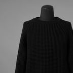 SUS-SOUS シュスー / 美品 24AW popcorn wool knit ポップコーンウール ニット / 11-SSKN02 / size 7 (BLACK) 123043-alm
