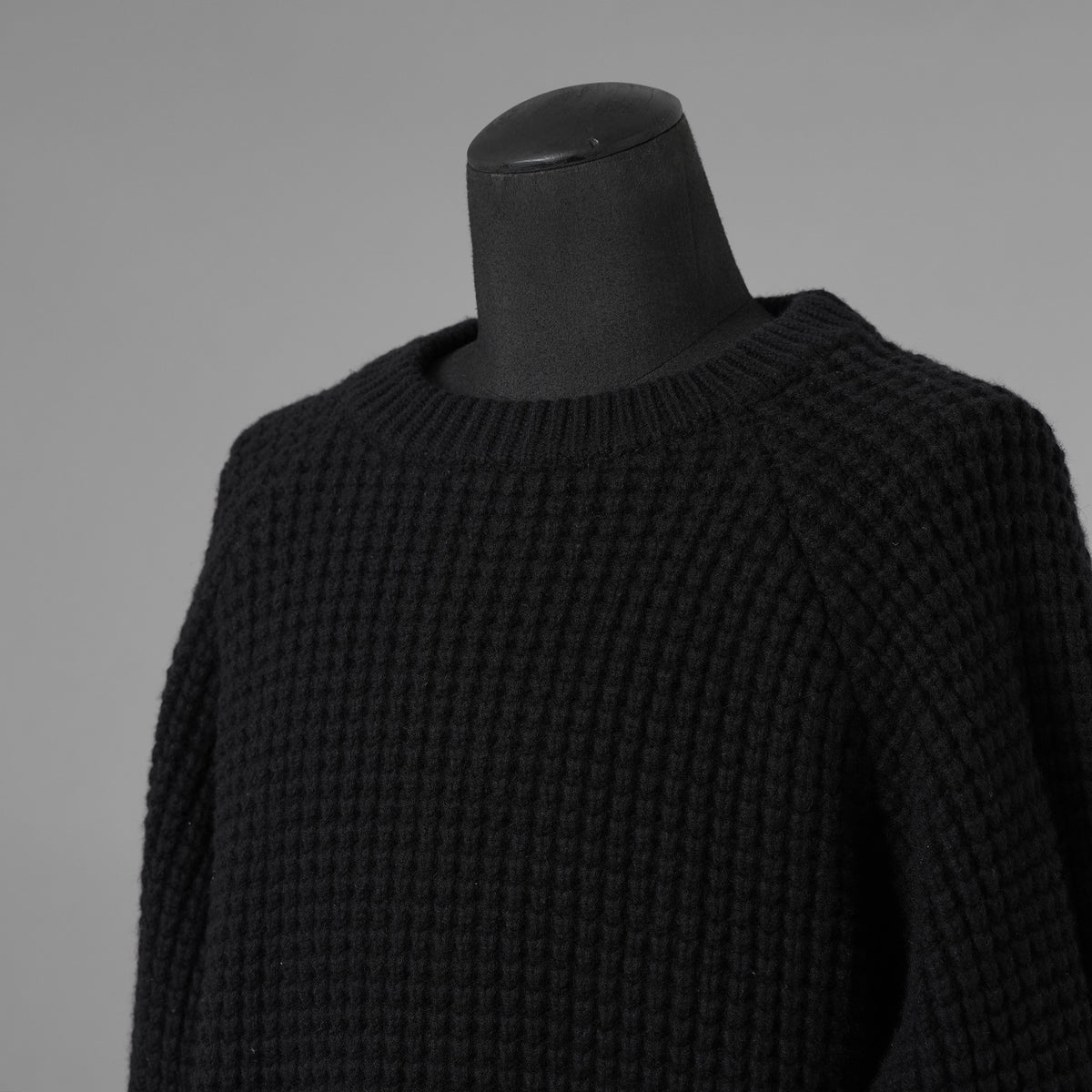 SUS-SOUS シュスー / 美品 24AW popcorn wool knit ポップコーンウール ニット / 11-SSKN02 / size 7 (BLACK) 123043-alm