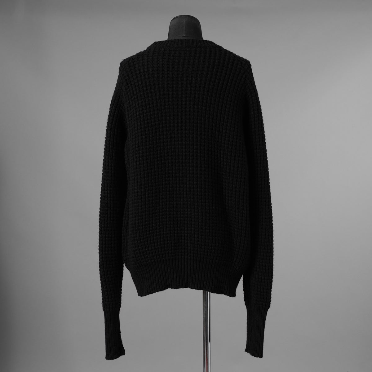 SUS-SOUS シュスー / 美品 24AW popcorn wool knit ポップコーンウール ニット / 11-SSKN02 / size 7 (BLACK) 123043-alm