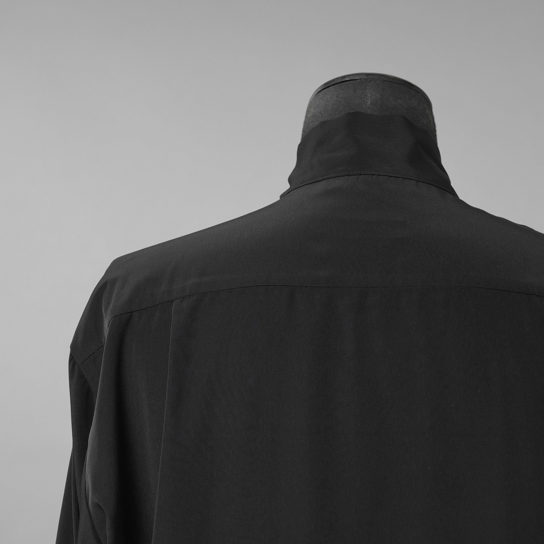 LAD MUSICIAN ラッドミュージシャン / 美品 25AW DECHINE FRILL BIG SHIRT ボウタイ 長袖シャツ / 2225-104 / size 44 ( BLACK )