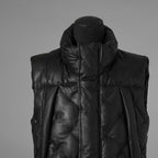 ISAMU KATAYAMA BACKLASH イサムカタヤマ バックラッシュ / 美品 24AW カンガルー レザー ダウンベスト / 1363-13 / size M (BLACK) 123044-alm