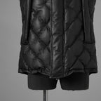 ISAMU KATAYAMA BACKLASH イサムカタヤマ バックラッシュ / 美品 24AW カンガルー レザー ダウンベスト / 1363-13 / size M (BLACK) 123044-alm