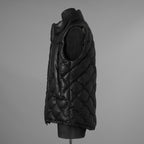 ISAMU KATAYAMA BACKLASH イサムカタヤマ バックラッシュ / 美品 24AW カンガルー レザー ダウンベスト / 1363-13 / size M (BLACK) 123044-alm