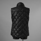 ISAMU KATAYAMA BACKLASH イサムカタヤマ バックラッシュ / 美品 24AW カンガルー レザー ダウンベスト / 1363-13 / size M (BLACK) 123044-alm