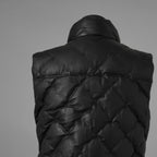 ISAMU KATAYAMA BACKLASH イサムカタヤマ バックラッシュ / 美品 24AW カンガルー レザー ダウンベスト / 1363-13 / size M (BLACK) 123044-alm