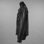 超希少 未使用品 TAKAHIROMIYASHITATheSoloist. タカヒロミヤシタ ソロイスト / 24AW ROYAL FLASH神宮前店30周年 記念別注 Rough Out Lamb Leather Work Jacket. / レザー トラッカー ジャケット / sjr30th.0001 / size 50 (BLACK)