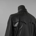 超希少 未使用品 TAKAHIROMIYASHITATheSoloist. タカヒロミヤシタ ソロイスト / 24AW ROYAL FLASH神宮前店30周年 記念別注 Rough Out Lamb Leather Work Jacket. / レザー トラッカー ジャケット / sjr30th.0001 / size 50 (BLACK)
