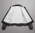 超希少 未使用品 TAKAHIROMIYASHITATheSoloist. タカヒロミヤシタ ソロイスト / 24AW ROYAL FLASH神宮前店30周年 記念別注 Rough Out Lamb Leather Work Jacket. / レザー トラッカー ジャケット / sjr30th.0001 / size 50 (BLACK)