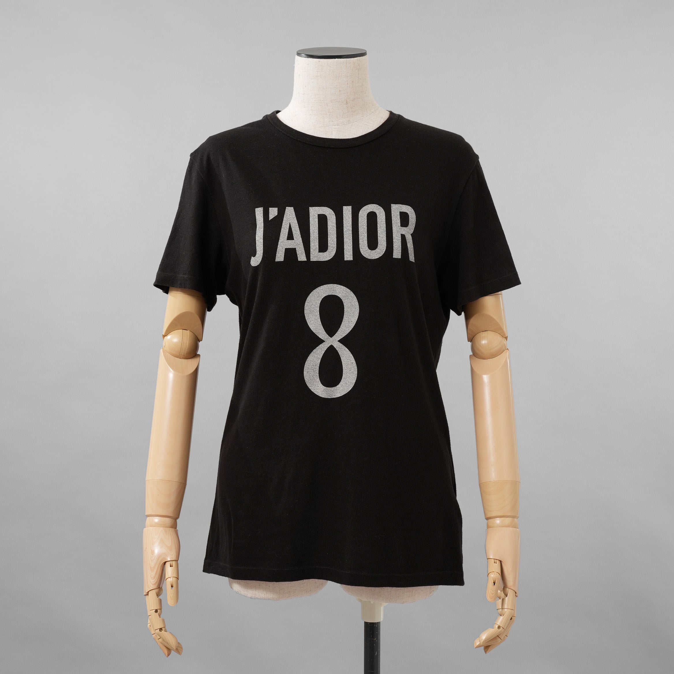 Christiian Dior クリスチャンディオール / 18AW J’Adior 8 半袖Tシャツ / コットン リネン ジャージー / B43Т03TС428 / size S (BLACK) レディース