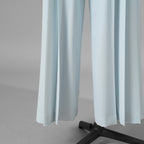 ADEAM アディアム / 美品 23SS ニット シアーシフォンスリーブ ドッキング トップス / プリーツワイドパンツ セットアップ / 43413 ASK0X 07VT-2 / 43515 ASP0X0T / size S (LIGHT BLUE) レディース 352125-izm