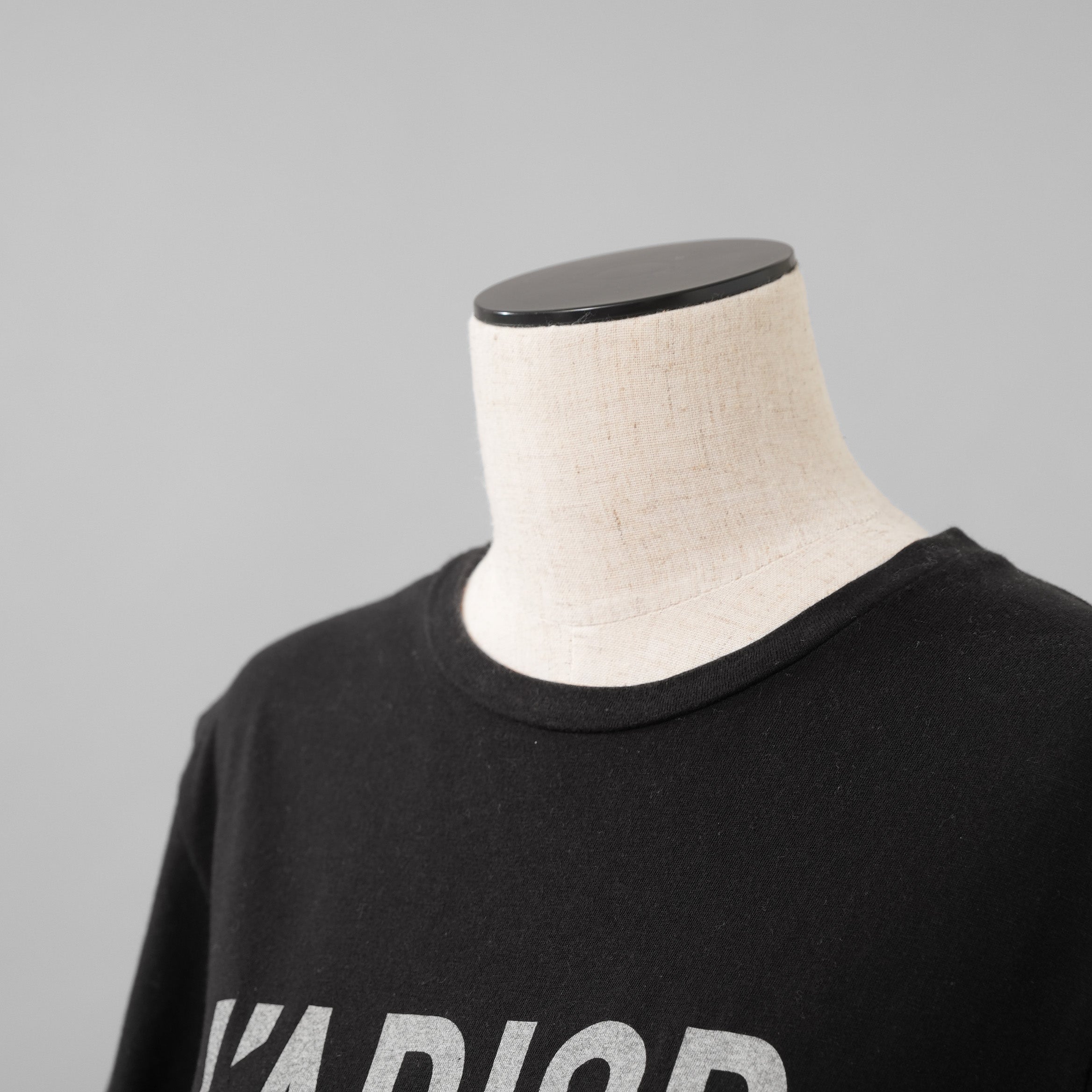 Christiian Dior クリスチャンディオール / 18AW J’Adior 8 半袖Tシャツ / コットン リネン ジャージー / B43Т03TС428 / size S (BLACK) レディース