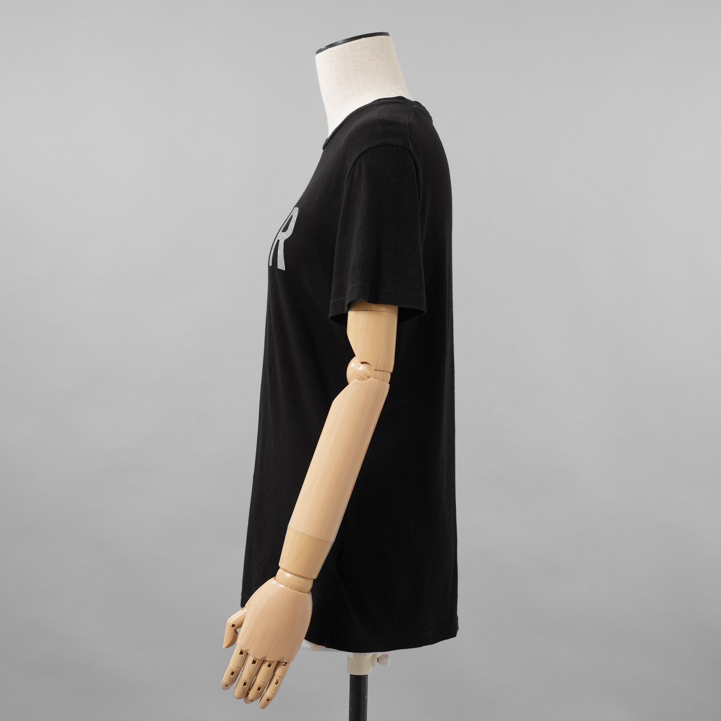 Christiian Dior クリスチャンディオール / 18AW J’Adior 8 半袖Tシャツ / コットン リネン ジャージー / B43Т03TС428 / size S (BLACK) レディース