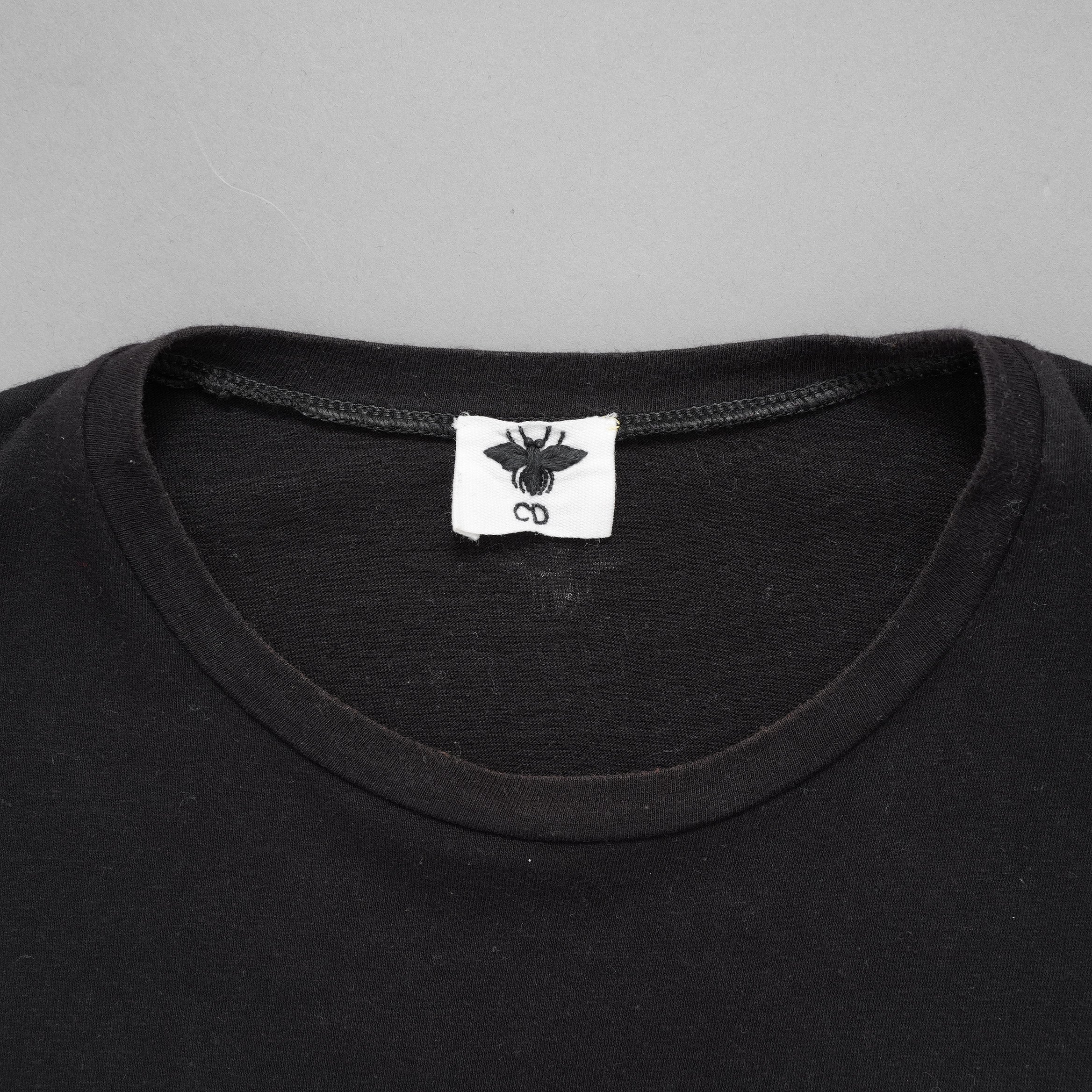 Christiian Dior クリスチャンディオール / 18AW J’Adior 8 半袖Tシャツ / コットン リネン ジャージー / B43Т03TС428 / size S (BLACK) レディース