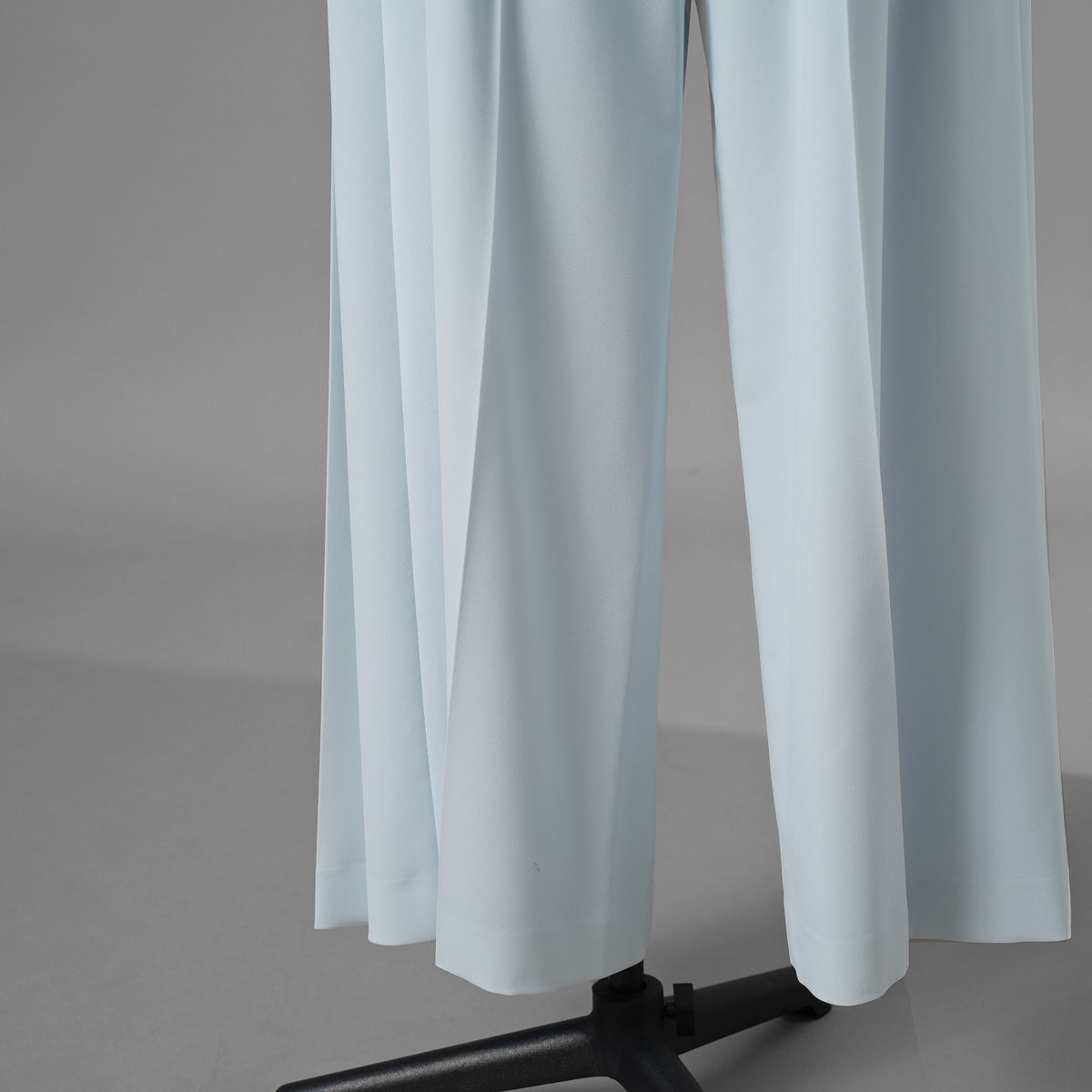 ADEAM アディアム / 美品 23SS ニット シアーシフォンスリーブ ドッキング トップス / プリーツワイドパンツ セットアップ / 43413 ASK0X 07VT-2 / 43515 ASP0X0T / size S (LIGHT BLUE) レディース 352125-izm