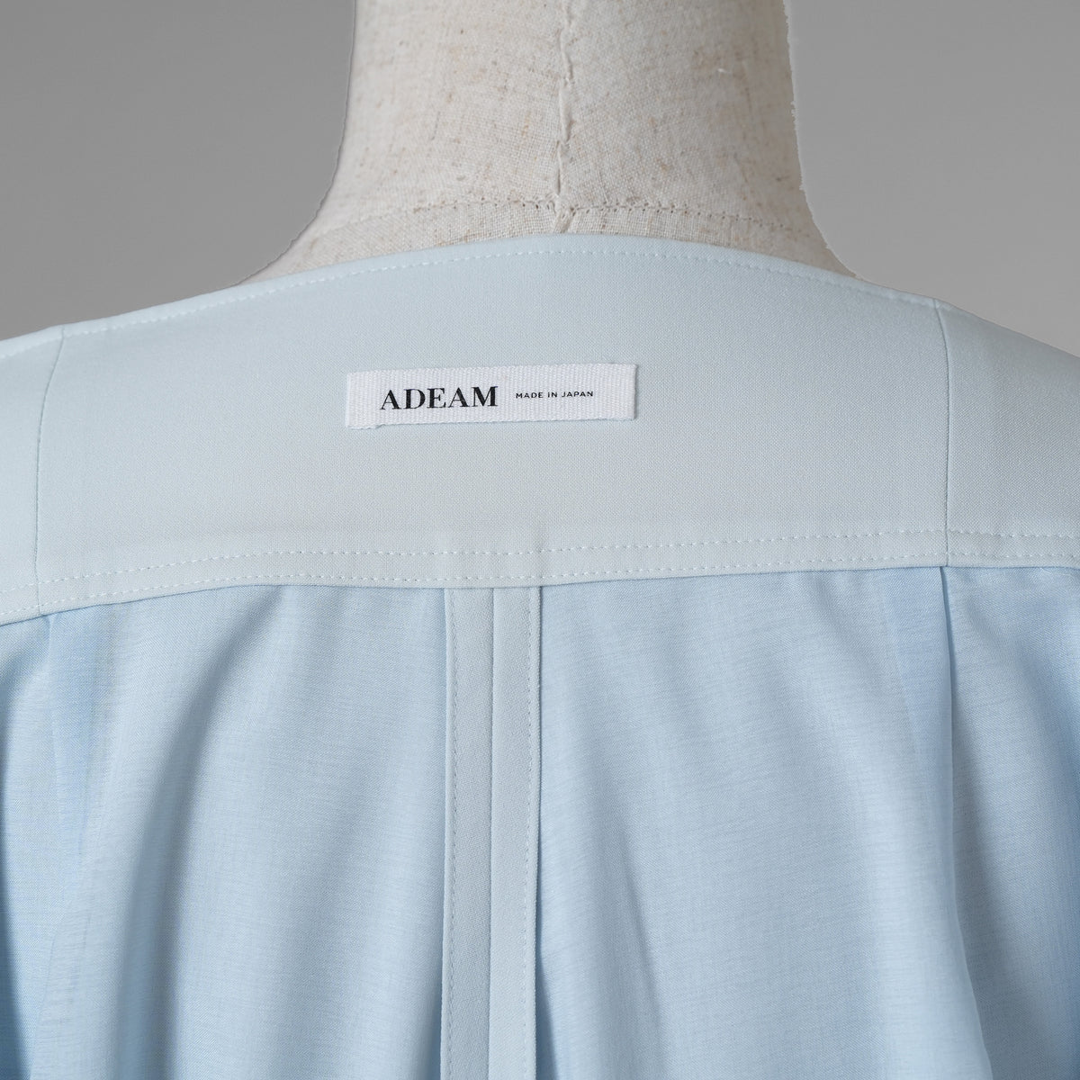 ADEAM アディアム / 美品 23SS ニット シアーシフォンスリーブ ドッキング トップス / プリーツワイドパンツ セットアップ / 43413 ASK0X 07VT-2 / 43515 ASP0X0T / size S (LIGHT BLUE) レディース 352125-izm
