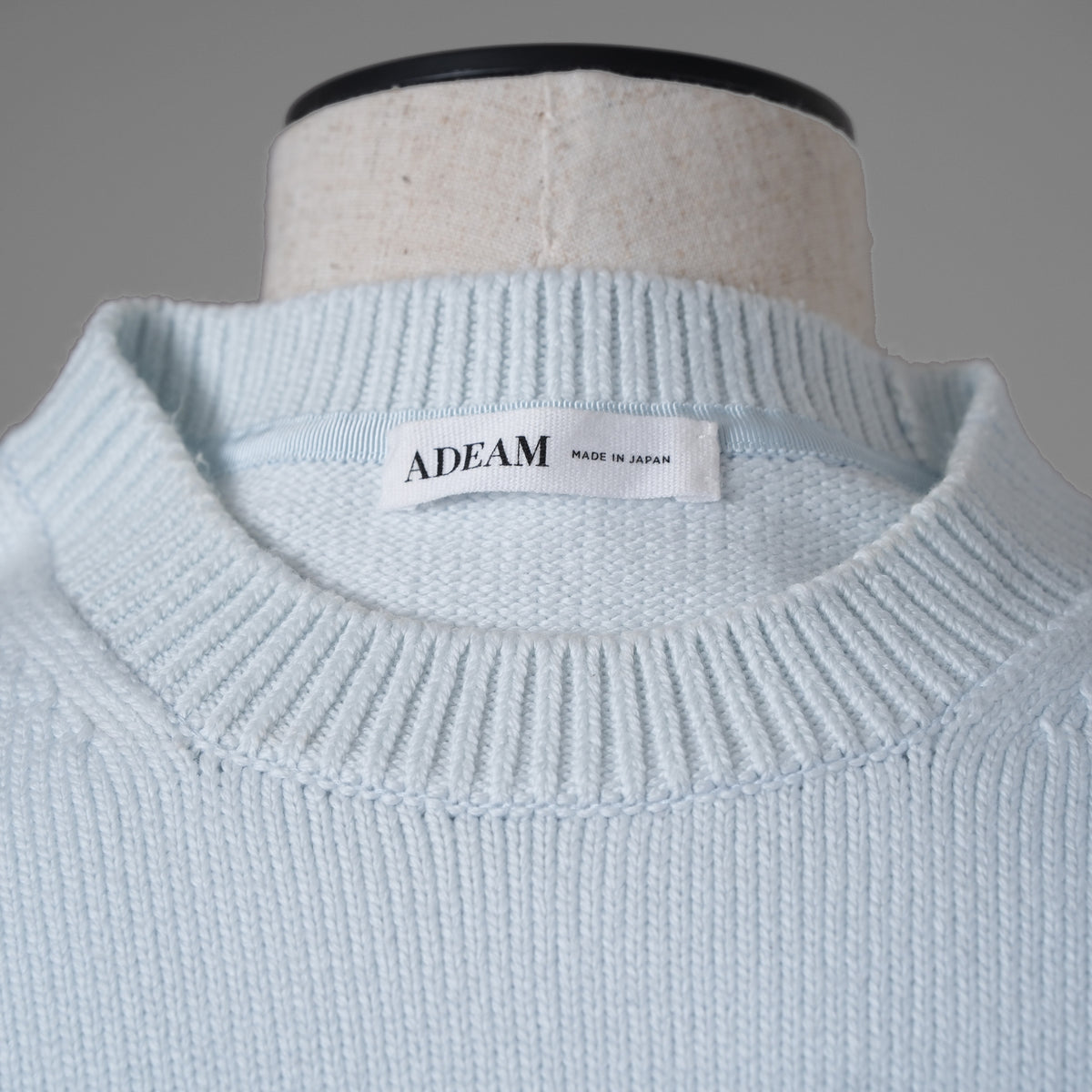ADEAM アディアム / 美品 23SS ニット シアーシフォンスリーブ ドッキング トップス / プリーツワイドパンツ セットアップ / 43413 ASK0X 07VT-2 / 43515 ASP0X0T / size S (LIGHT BLUE) レディース 352125-izm