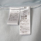 ADEAM アディアム / 美品 23SS ニット シアーシフォンスリーブ ドッキング トップス / プリーツワイドパンツ セットアップ / 43413 ASK0X 07VT-2 / 43515 ASP0X0T / size S (LIGHT BLUE) レディース 352125-izm