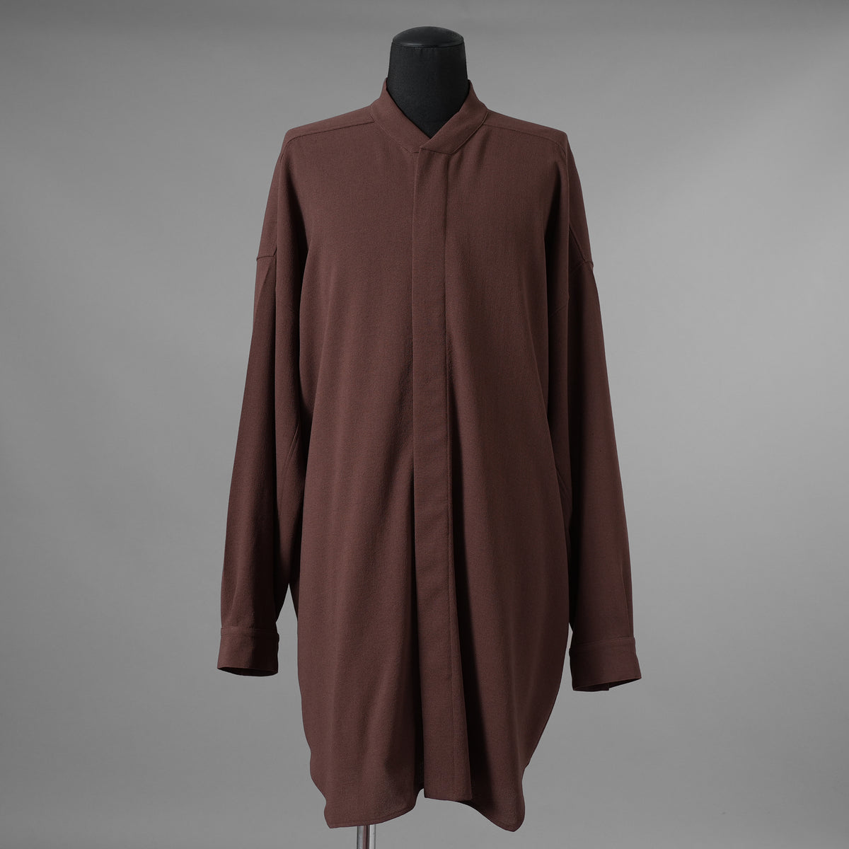 Rick Owens リックオウエンス / 美品 24FW PORTERVILLE / Oversized Faun Shirt オーバーサイズ ファウン 長袖シャツ / RU02D6293-WA / size 44 (THROAT) 352150-in-ue