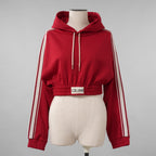 CELINE セリーヌ / 美品 22AW  エディ期  / ロゴパッチ クロップドフーディ / パーカー / 2Y779121O / size S (RED) レディース