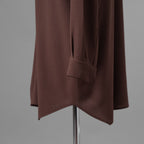Rick Owens リックオウエンス / 美品 24FW PORTERVILLE / Oversized Faun Shirt オーバーサイズ ファウン 長袖シャツ / RU02D6293-WA / size 44 (THROAT) 352150-in-ue