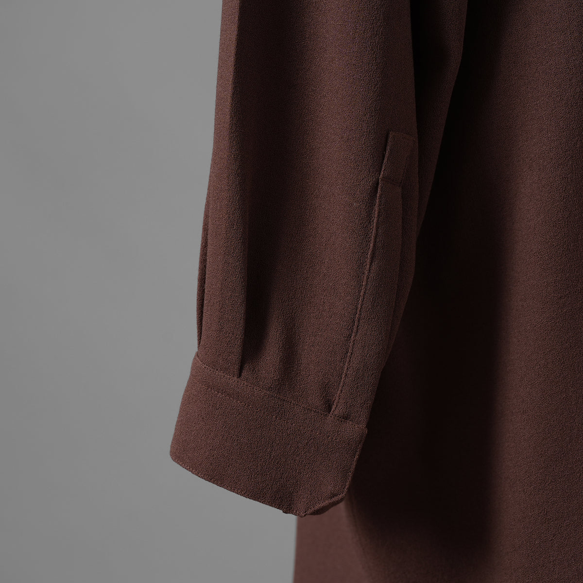 Rick Owens リックオウエンス / 美品 24FW PORTERVILLE / Oversized Faun Shirt オーバーサイズ ファウン 長袖シャツ / RU02D6293-WA / size 44 (THROAT) 352150-in-ue