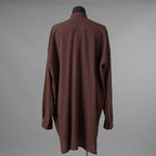 Rick Owens リックオウエンス / 美品 24FW PORTERVILLE / Oversized Faun Shirt オーバーサイズ ファウン 長袖シャツ / RU02D6293-WA / size 44 (THROAT) 352150-in-ue